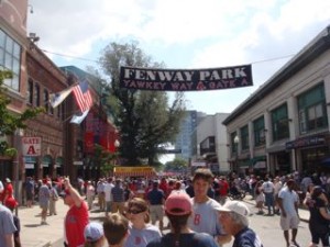 Yawkey Way before the game.