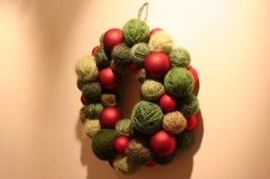 My Starbucks inspired Christmas wreath!!   I just love it and even think it looks better than the Starbucks ones!