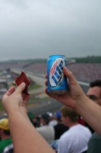 Miller Lite, beef jerkie and Nascar.... Does it get more WT than this?? 